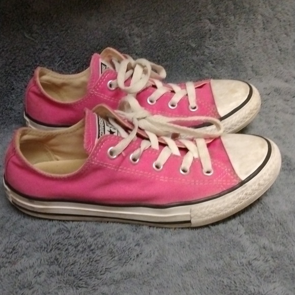 Converse All Star Classic Low Sneakers, Bubble Gum Pink/White, Youth US 2 - Picture 4 of 8